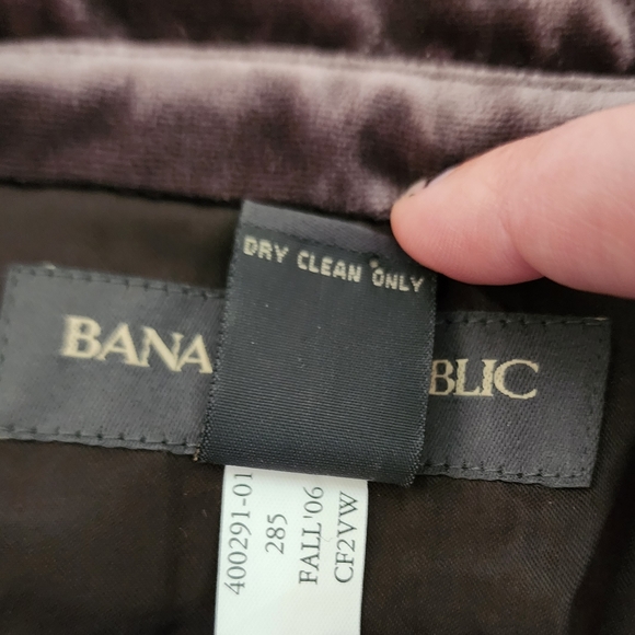 Vintage Banana Republic Purple Velvet Tie Front Top - Picture 4 of 10